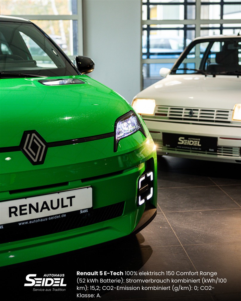 Renault 5 Vergleich: Klassiker vs. E-Tech Electric 2026 – Retro-Design mit moderner E-Mobilität in Zwickau