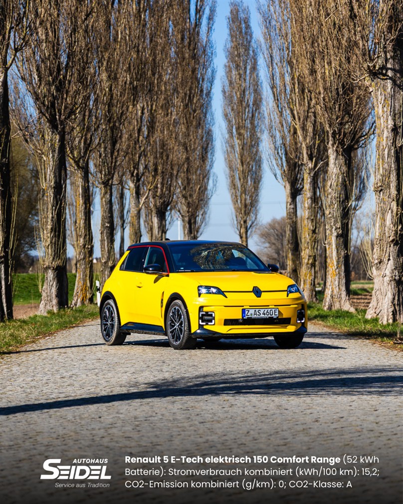 Renault 5 E-Tech Elektrisch – modernes E-Auto mit BAFA-Förderung in Zwickau