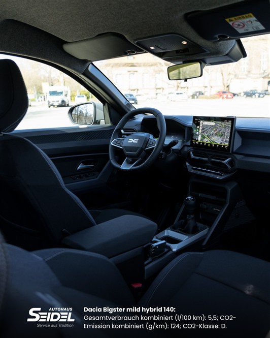 Dacia Bigster Innenraum – luxuriöses und geräumiges Interieur mit moderner Technik