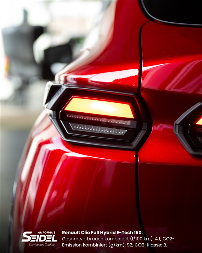 Renault Clio Rücklicht Detail – modernes Design Renault Zwickau