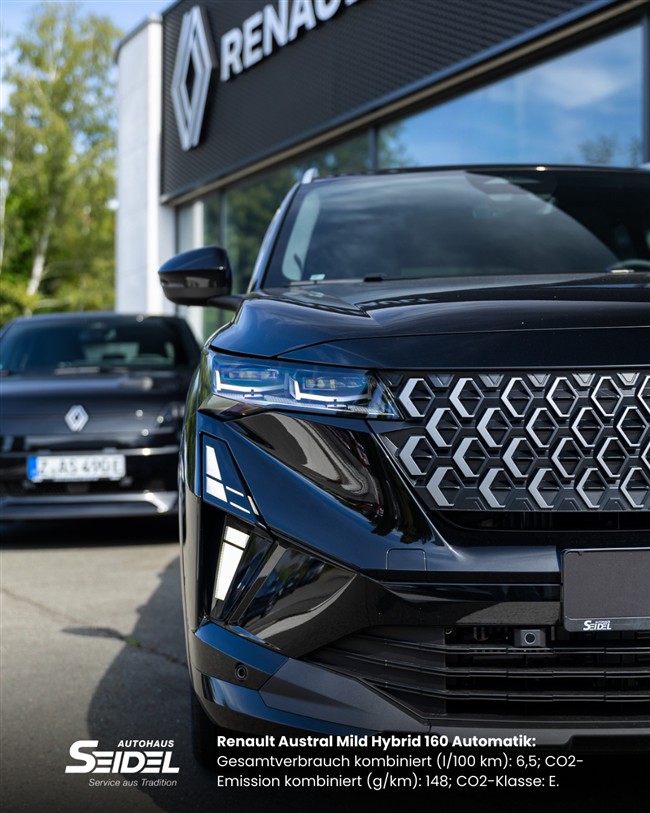 Renault Austral SUV im Autohaus Seidel Zwickau – Neuwagen Renault Zwickau